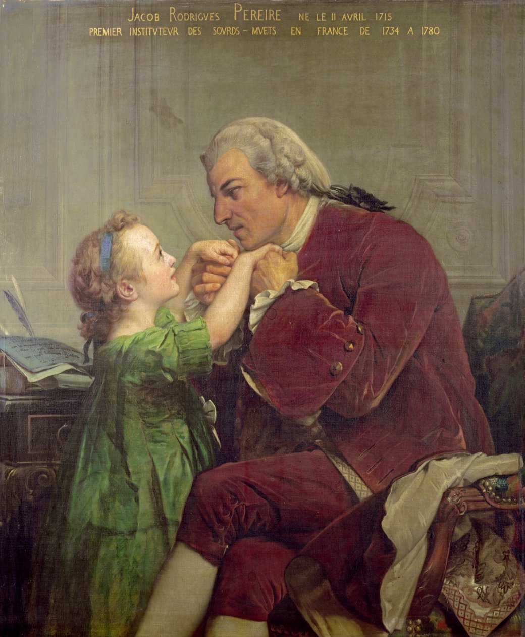 Jacob Rogrigues Pereire (1715-80) 1861 door Jules Eugene Lenepveu