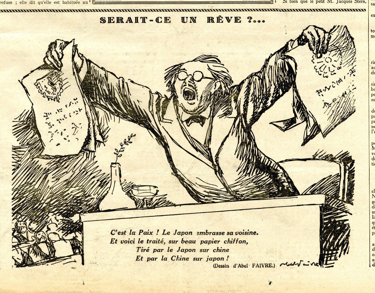 Candide, Satirisch in N & B door Jules Abel Faivre