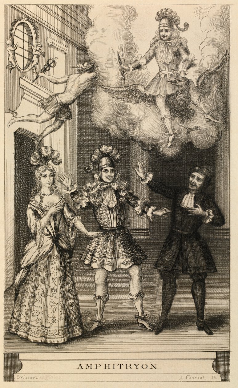 Scène uit Amphitryon door Jules Armand Hanriot