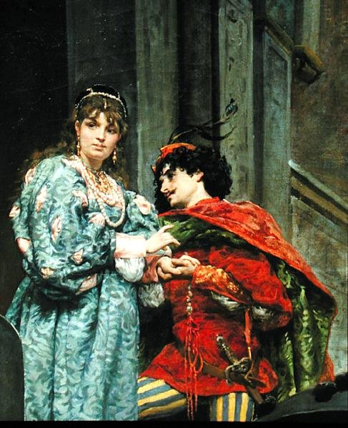 Avond in Venetië, 1875 (detail) door Jules Arsene Garnier