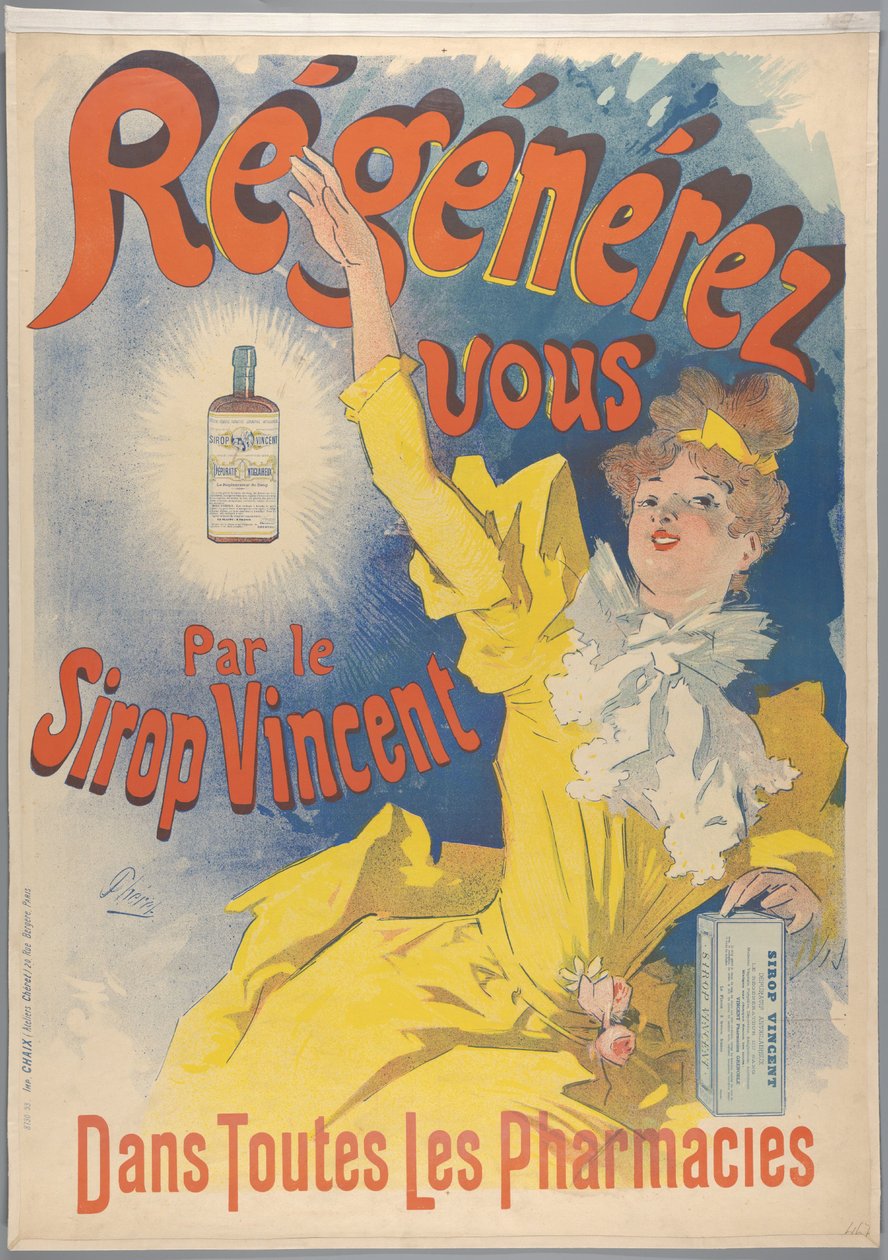 Sirop Vincent, 1893 door Jules Cheret
