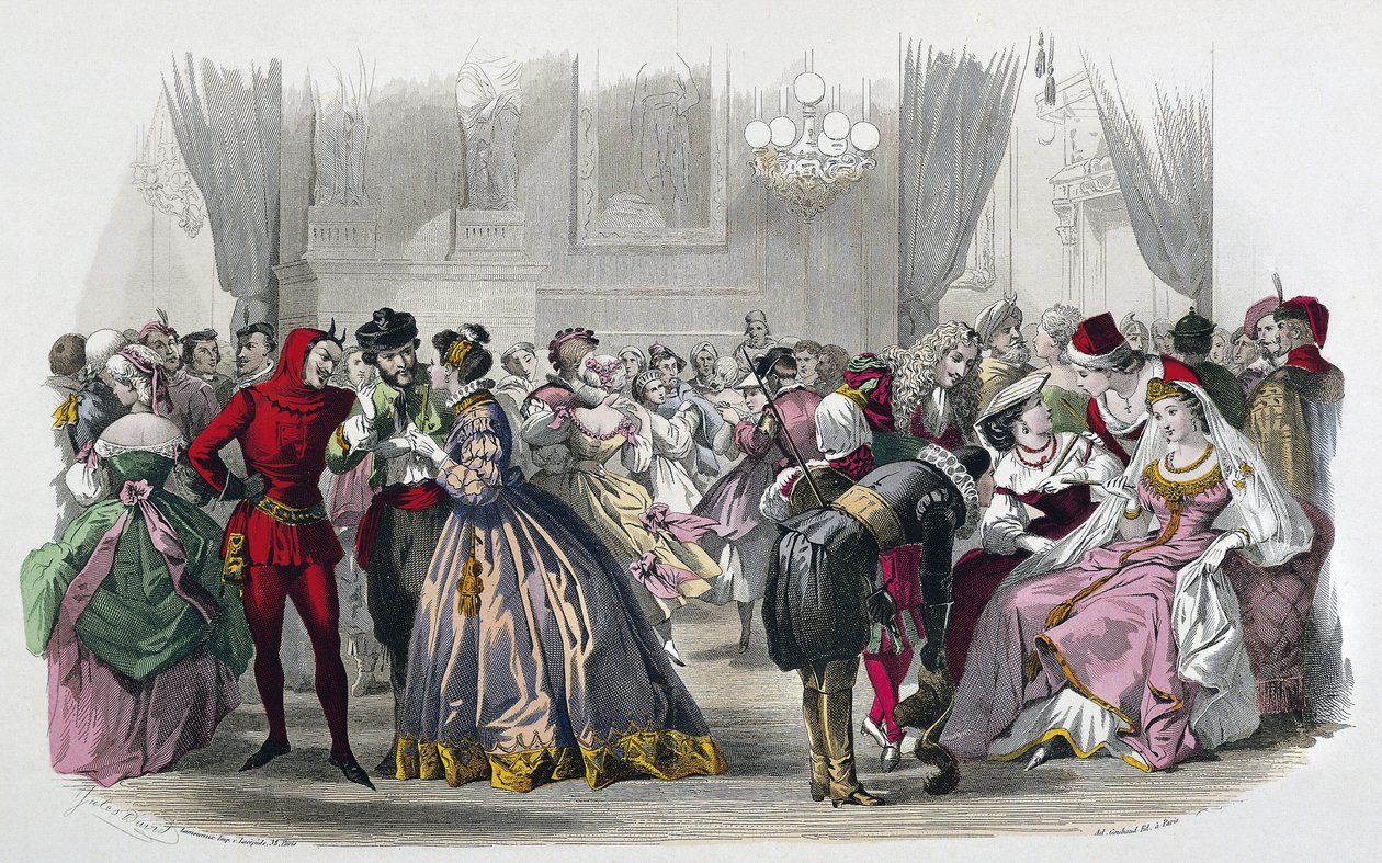 De monitor van vrouwen en dames - BAL TRAVESTI 1864-1865, door Jules DAVID door Jules David