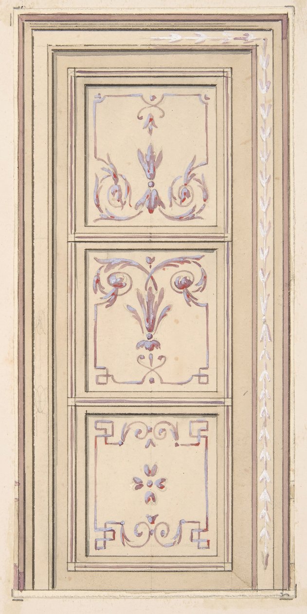 Ontwerp voor een plafond, tweede helft 19e eeuw door Jules Edmond Charles Lachaise and Eugène Pierre Gourdet