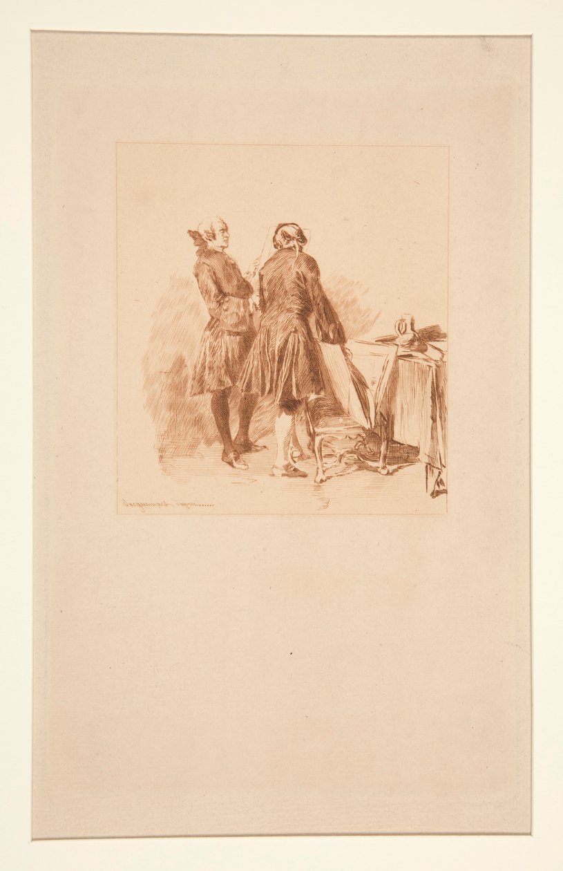 Amateurs van kunst door Jules Ferdinand Jacquemart