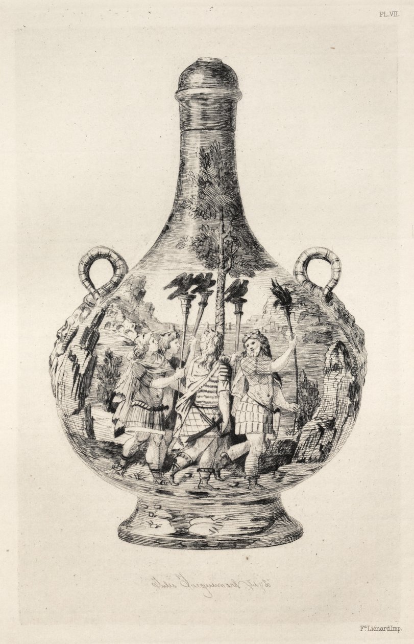 Geschiedenis van de keramische kunst: Een beschrijvende en filosofische studie van het aardewerk...Plate VIII, 187 door Jules Ferdinand Jacquemart