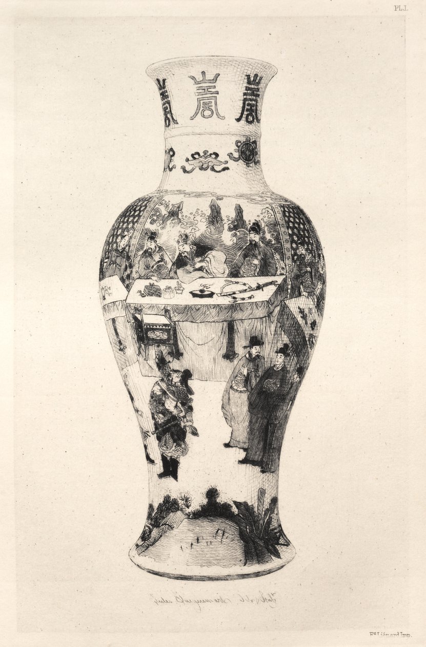 Geschiedenis van de keramische kunst: Een beschrijvende en filosofische studie van het aardewerk...Plate II, 1877 door Jules Ferdinand Jacquemart