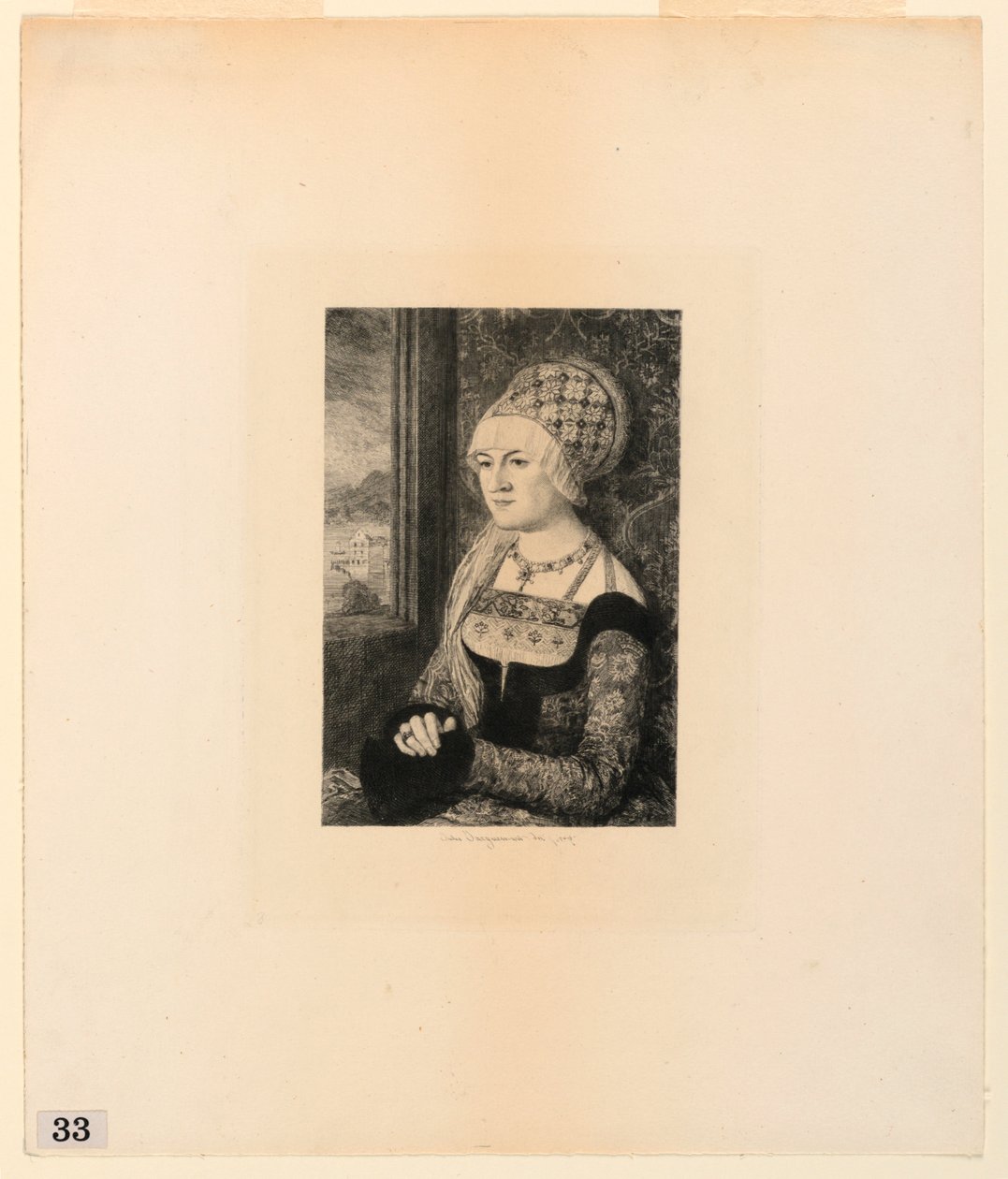 Portret van een Jonge Vrouw, uit 