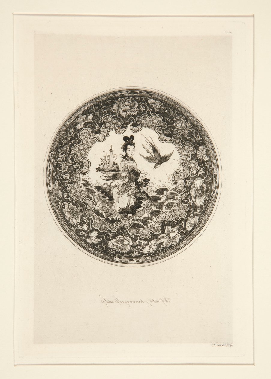 Soucoupe a Fondemaille door Jules Ferdinand Jacquemart