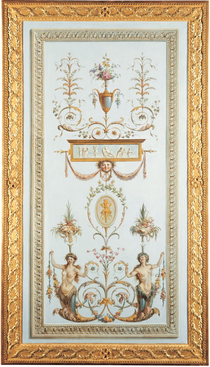 Decoratief paneel door Jules Hugues and Jean Simon Rousseau