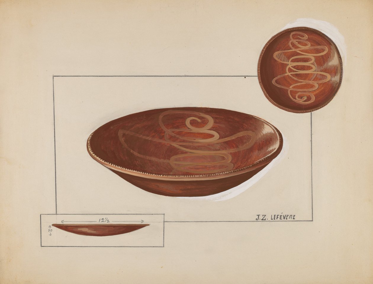 Taartbord door Jules Lefevere