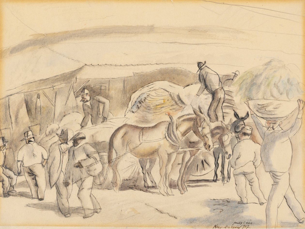 Oogsters, 1917 door Jules Pascin