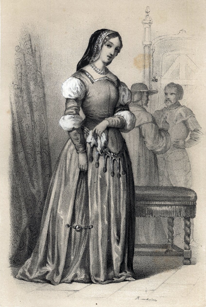 Portret van Catherine Sforza (Caterina) door Jules and Raunheim Hermann David