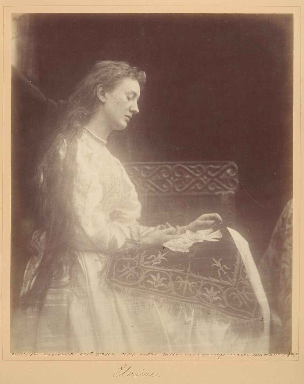 Elaine door Julia Margaret Cameron
