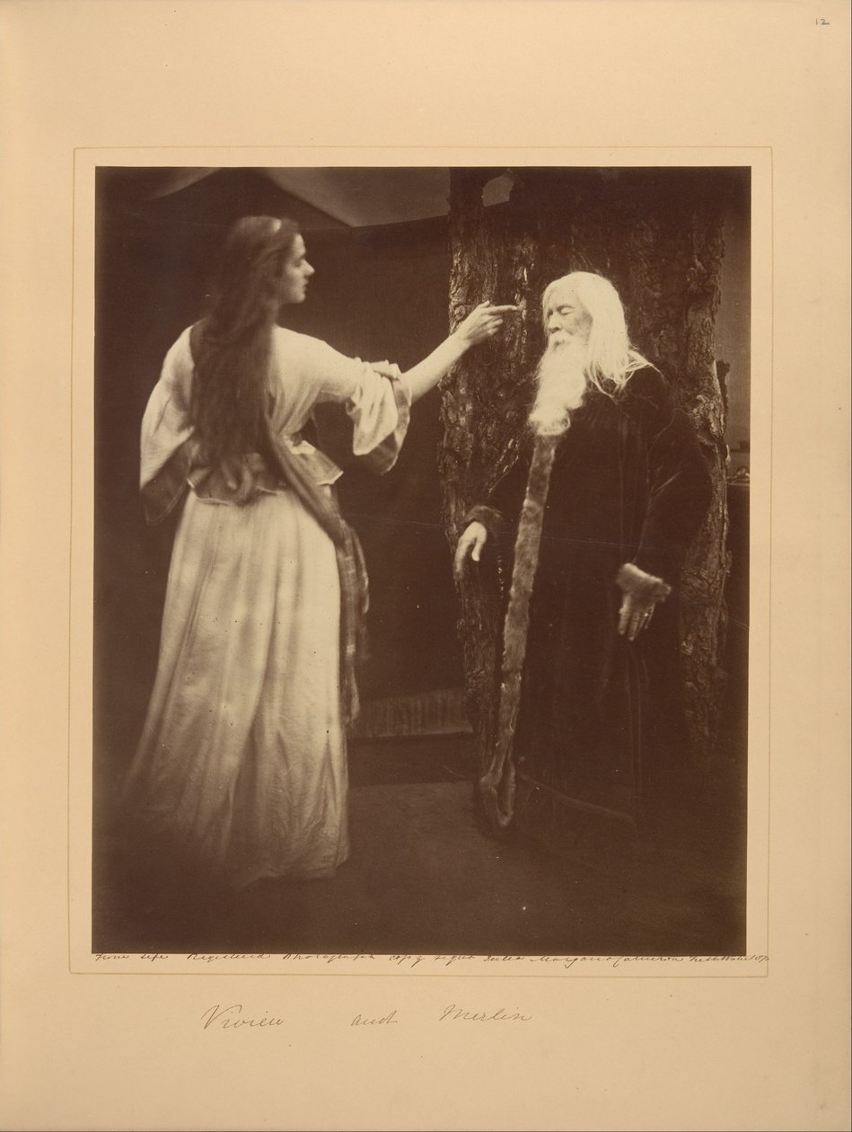 Julia Margaret Cameron - Vivien en Merlijn door Julia Margaret Cameron