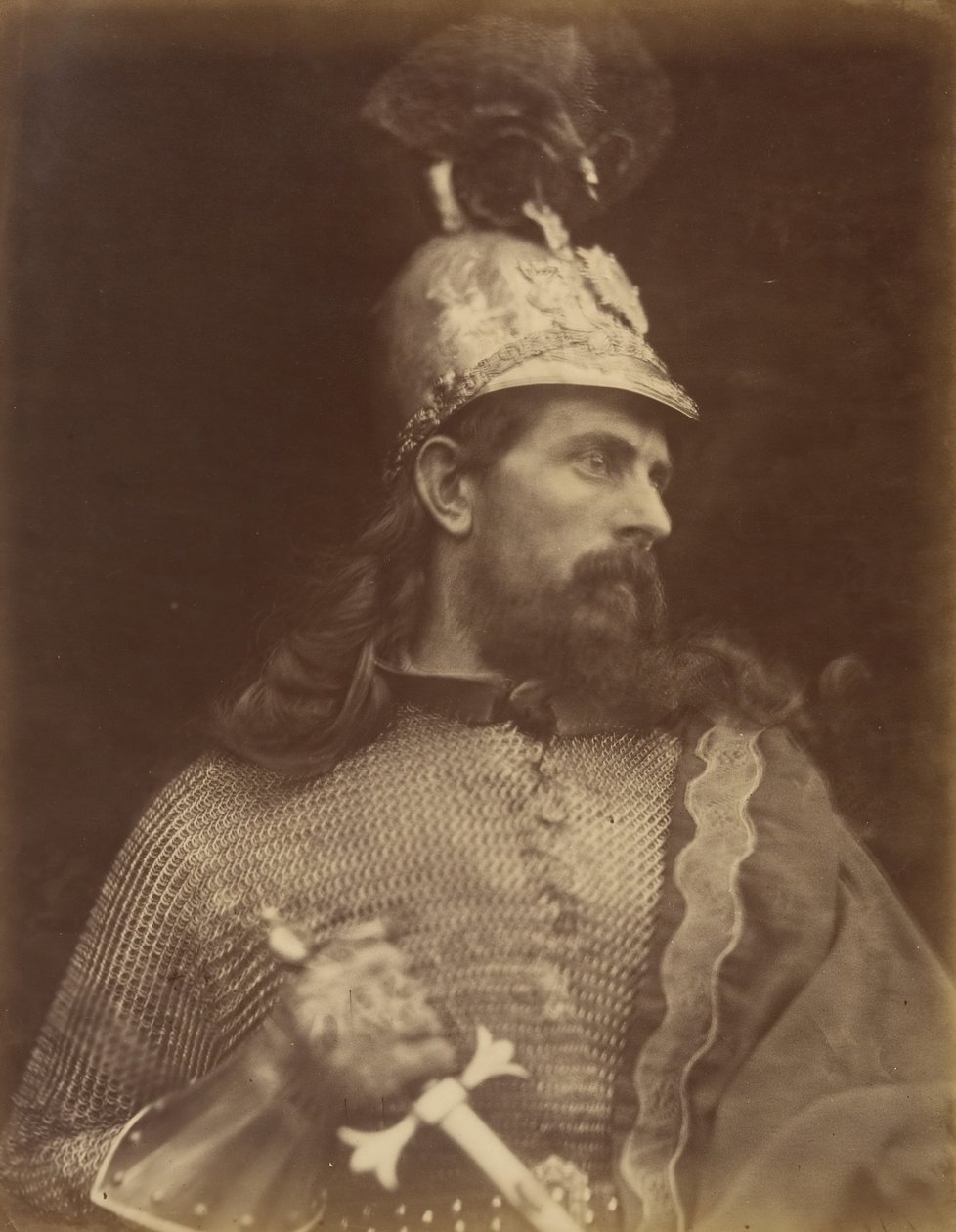 Koning Arthur, september 1874 door Julia Margaret Cameron