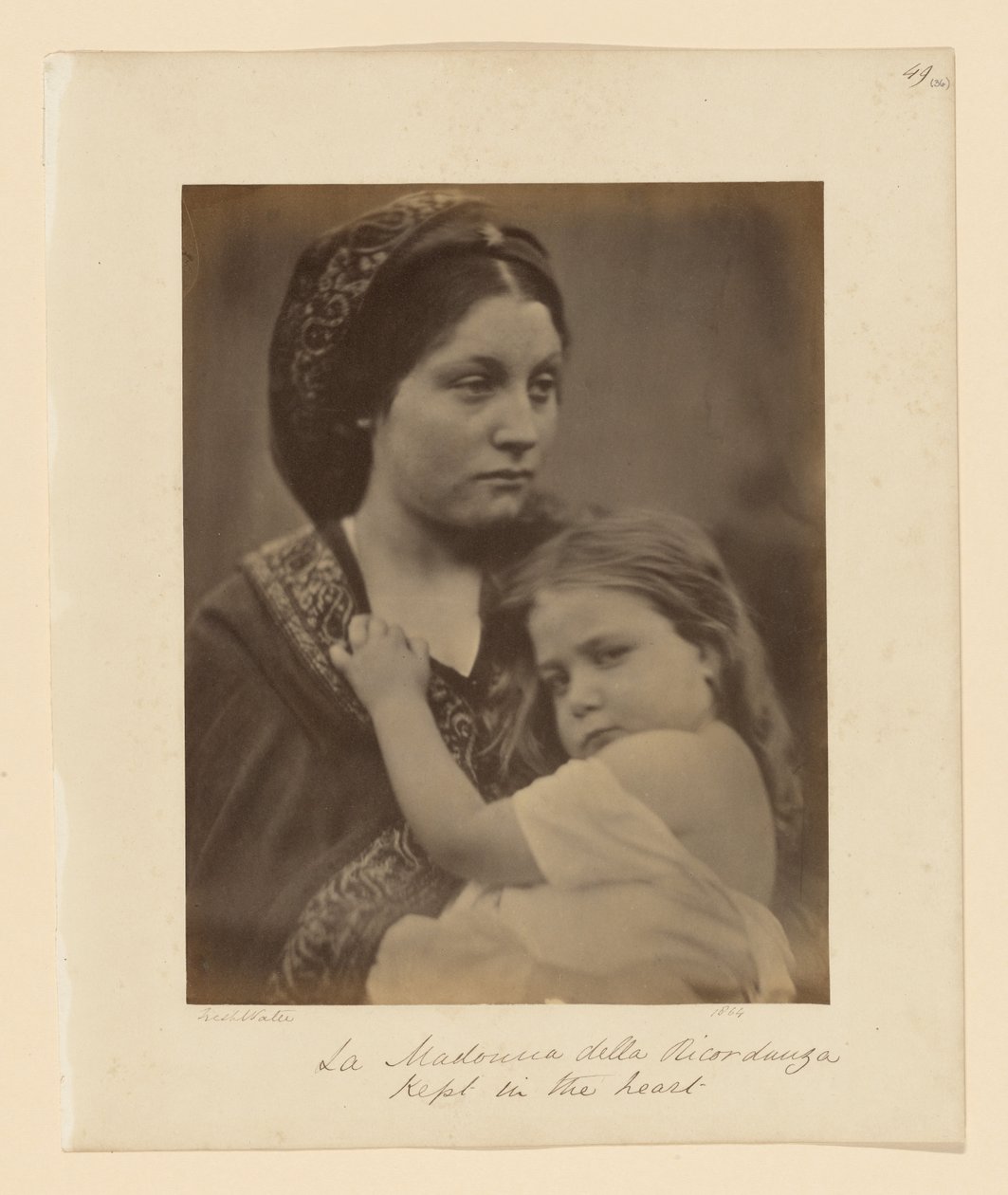 De Madonna van de Herinnering door Julia Margaret Cameron
