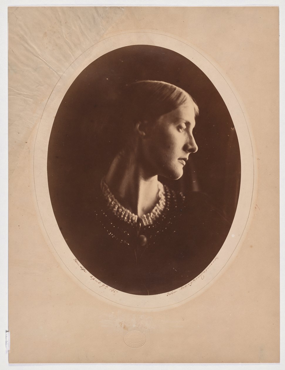 Mevrouw Herbert Duckworth door Julia Margaret Cameron