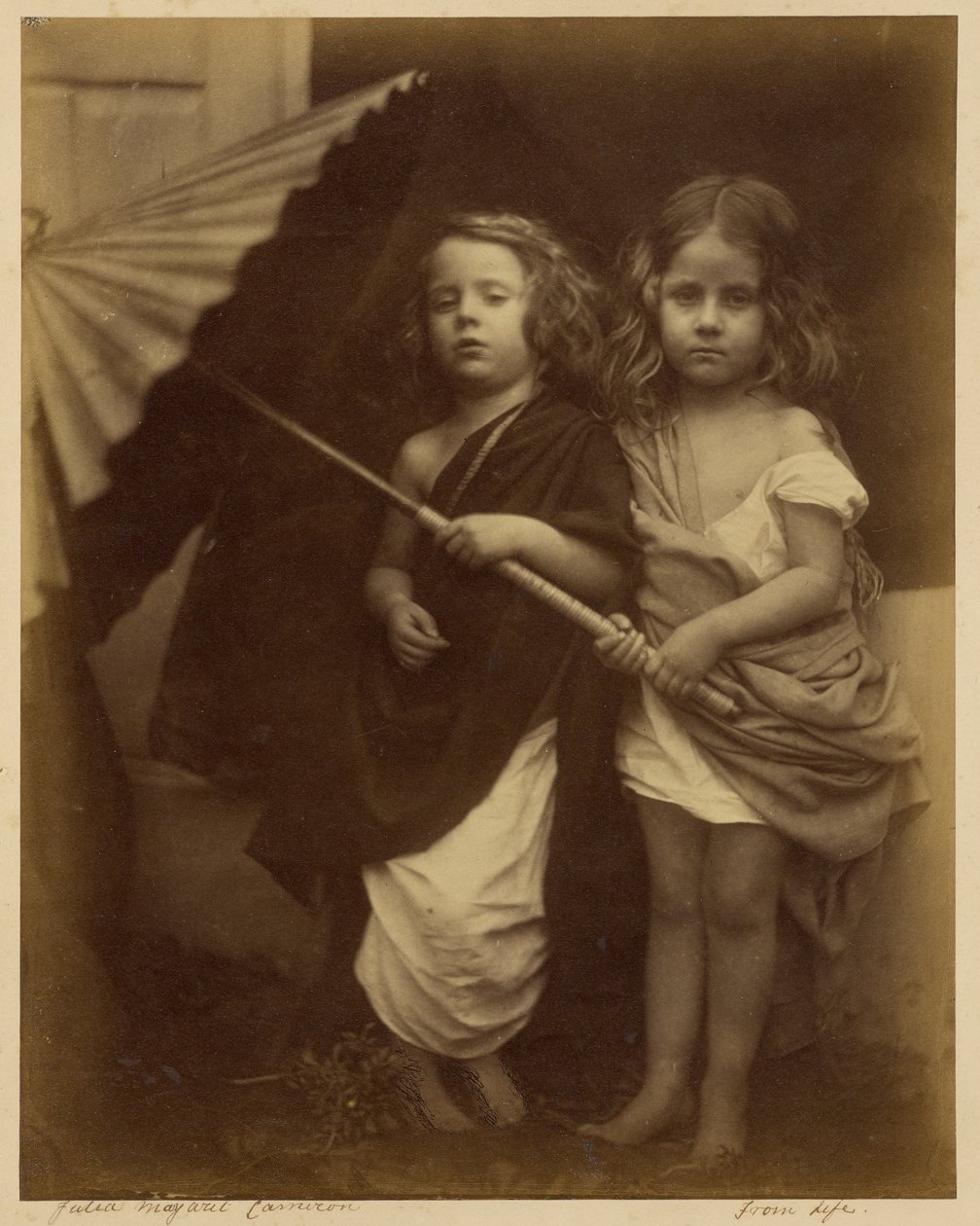[Paul en Virginia] door Julia Margaret Cameron