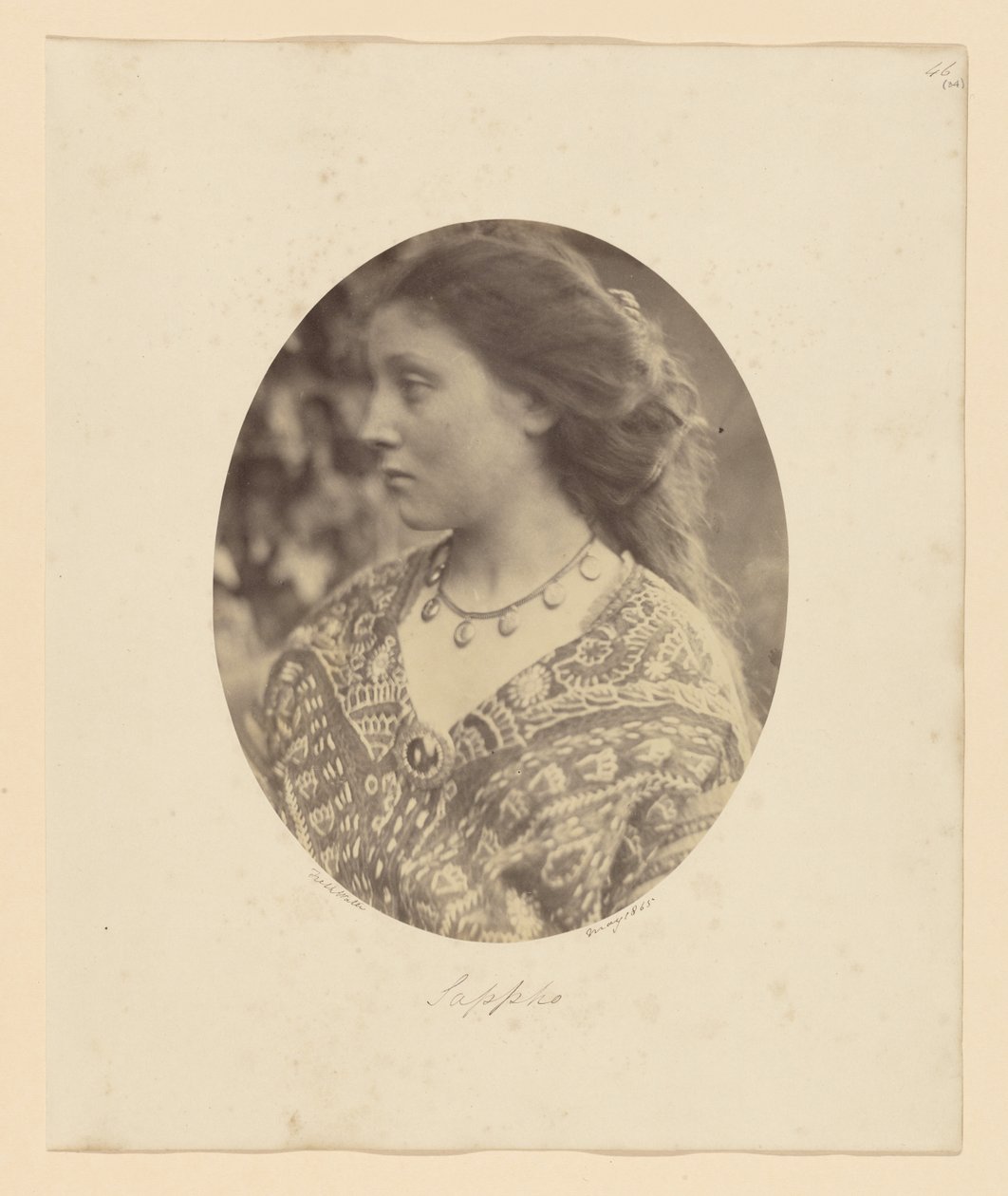 Sappho door Julia Margaret Cameron