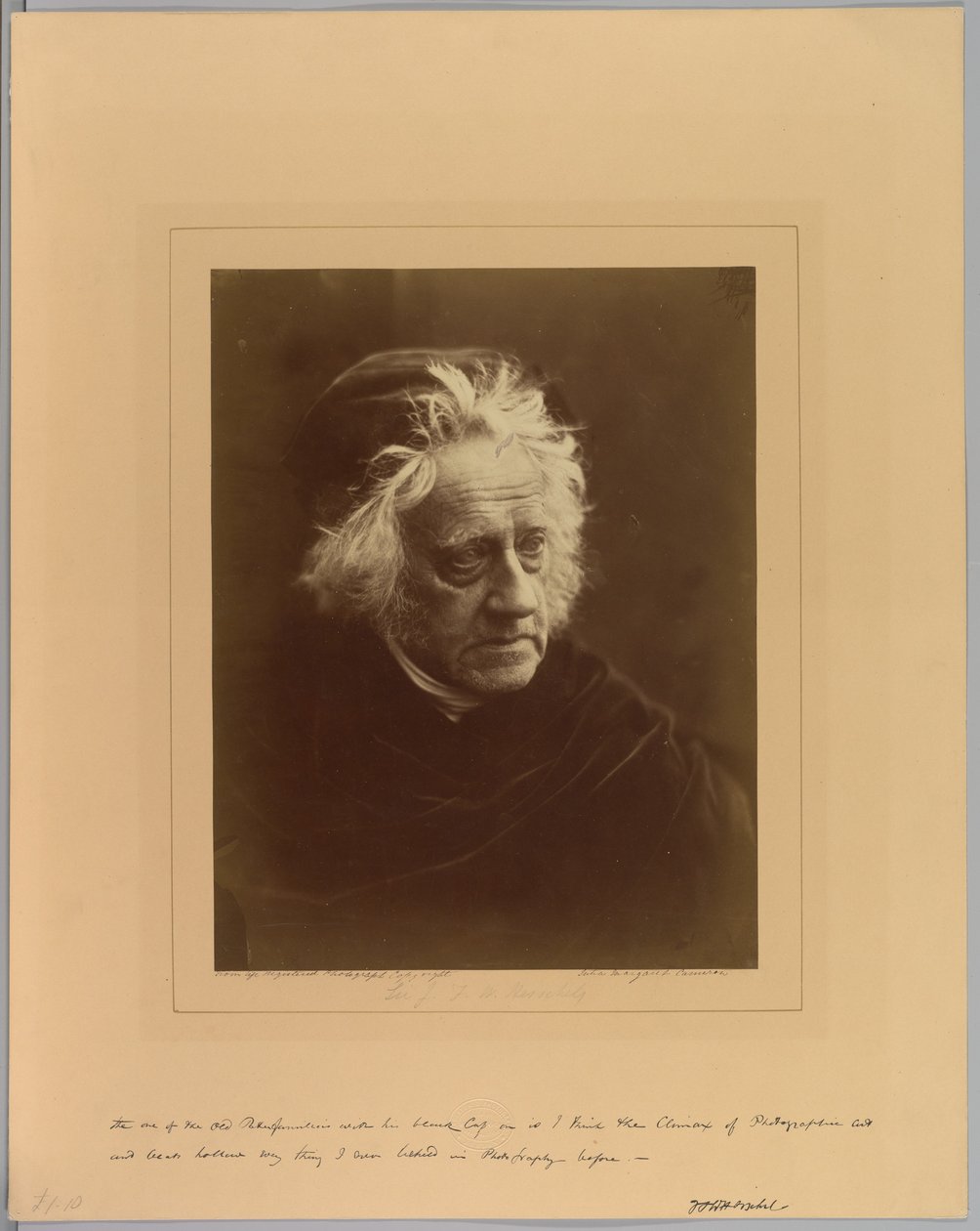 Sir John Herschel door Julia Margaret Cameron