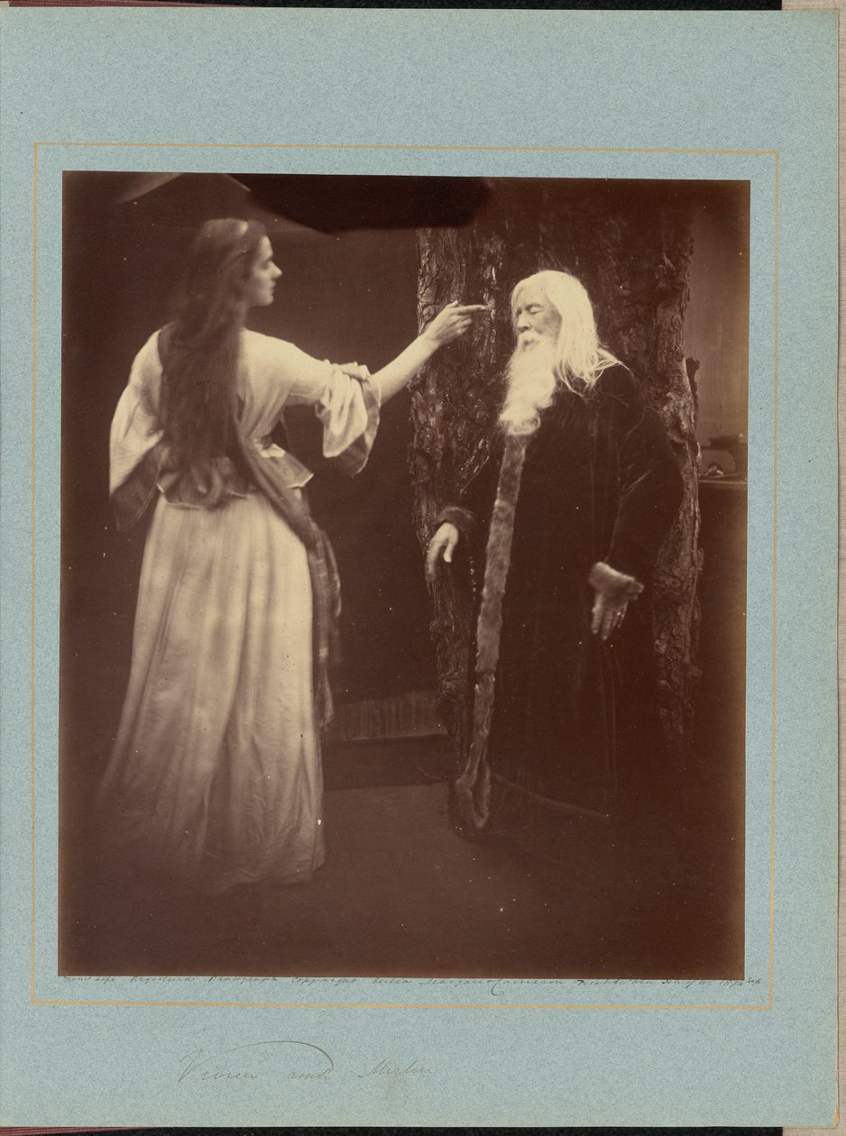 Vivien en Merlijn door Julia Margaret Cameron