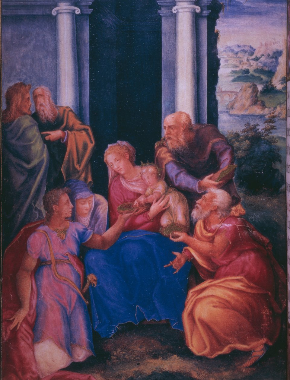 Aanbidding der Wijzen, uit een facsimile van het Brevier van Koning Filips II van Spanje, 1569 door Julian and Leon, Andres de Fuente del Saz
