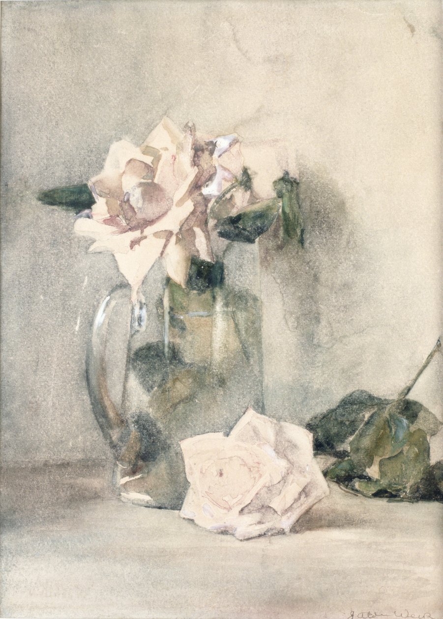 Studie van Rozen door Julian Alden Weir