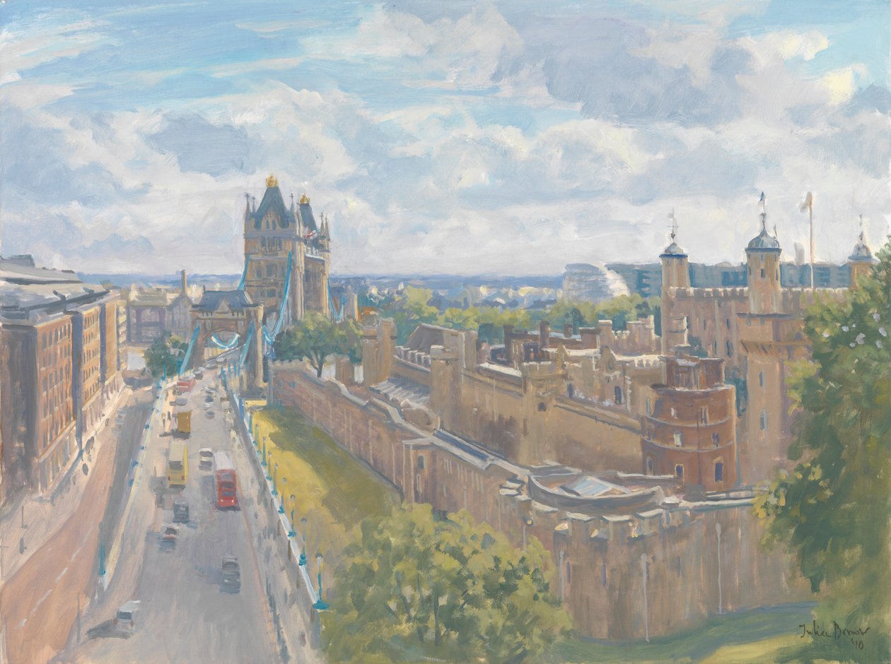 Tower Bridge en de Tower of London, 2010 door Julian Barrow