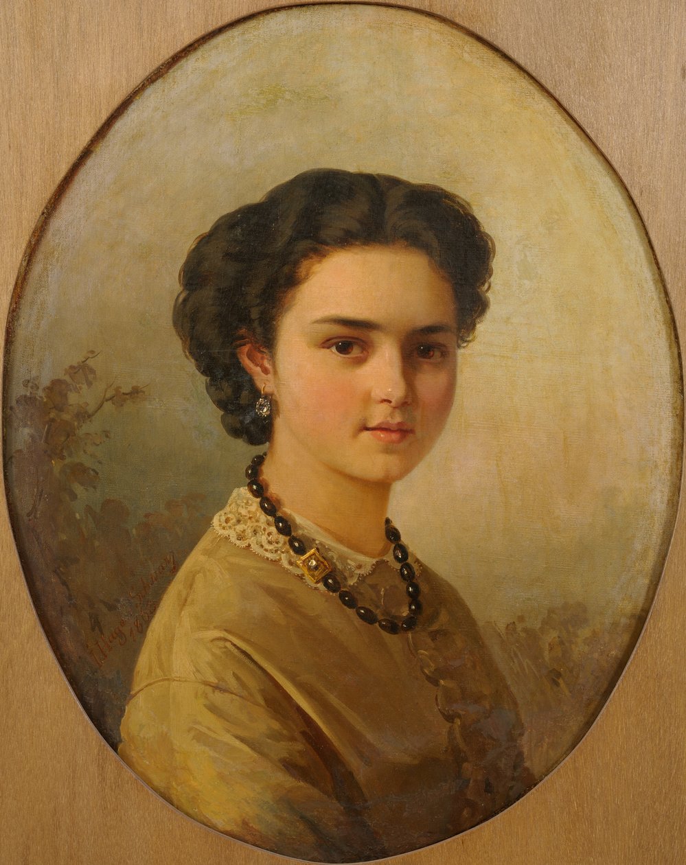 Portret van een dame door Julie Wilhelmine Hagen Schwarz