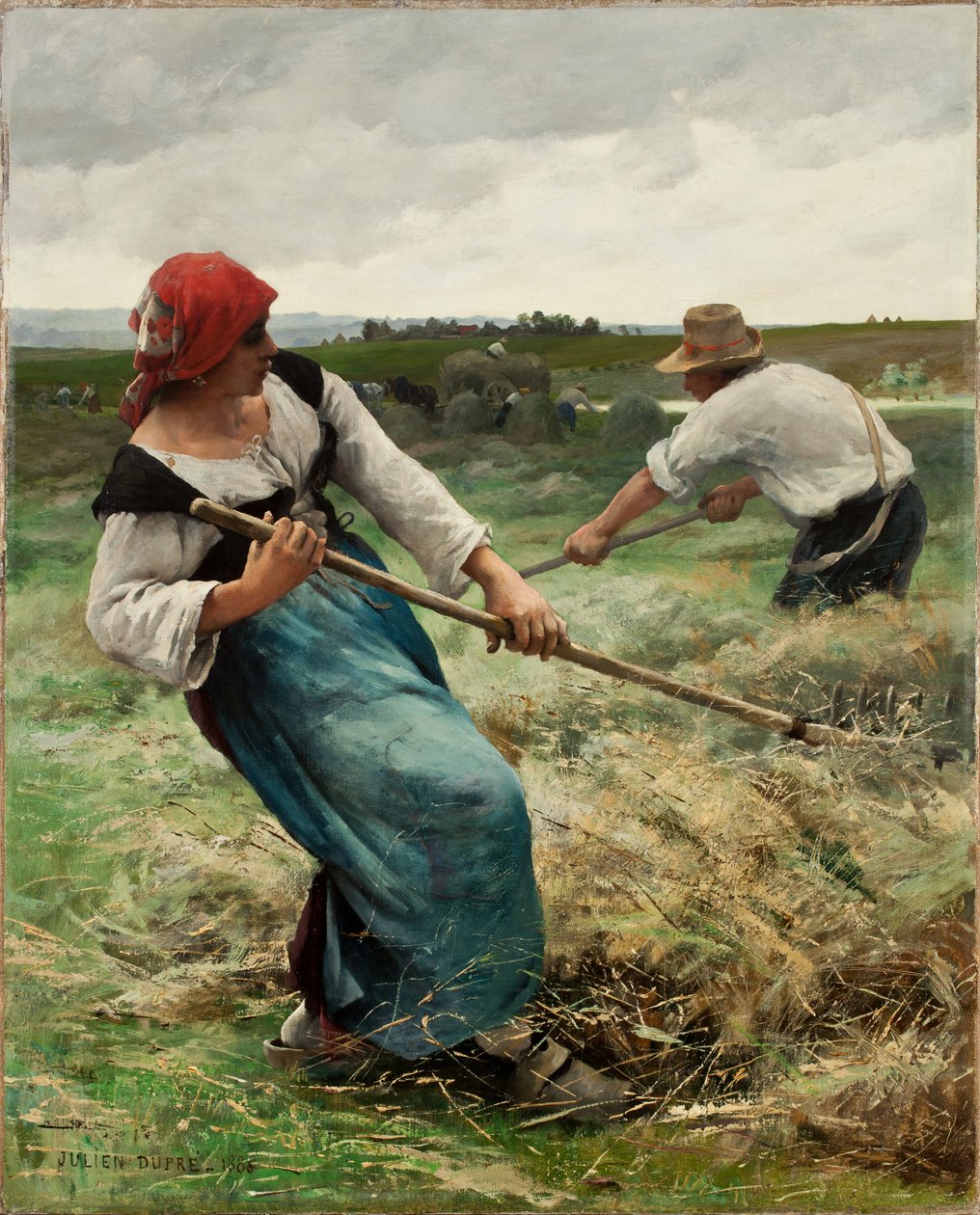 De Hooimakers, 1888 door Julien Dupre