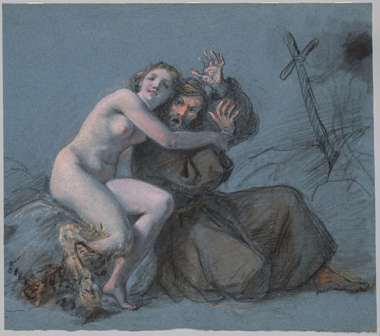 De verleiding van St. Antonius door Julien Leopold Boilly