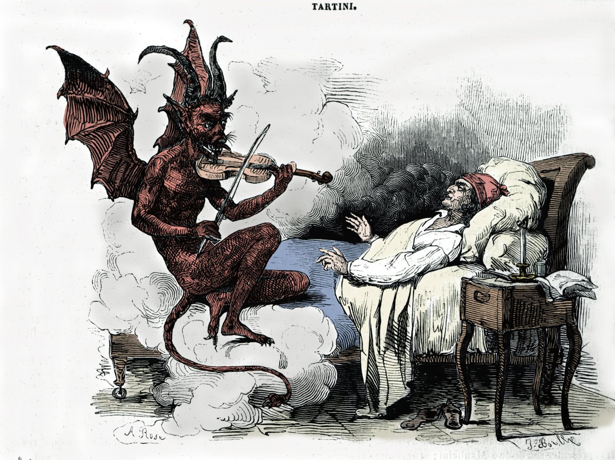 De droom van componist Giuseppe Tartini (1692-1770): in zijn 