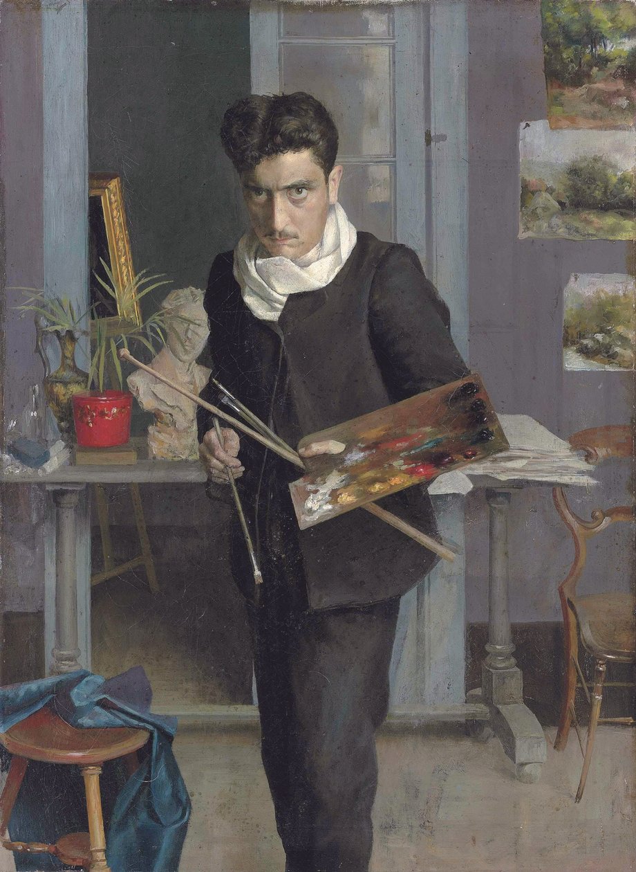 Jonge zelfportret door Julio Romero de Torres