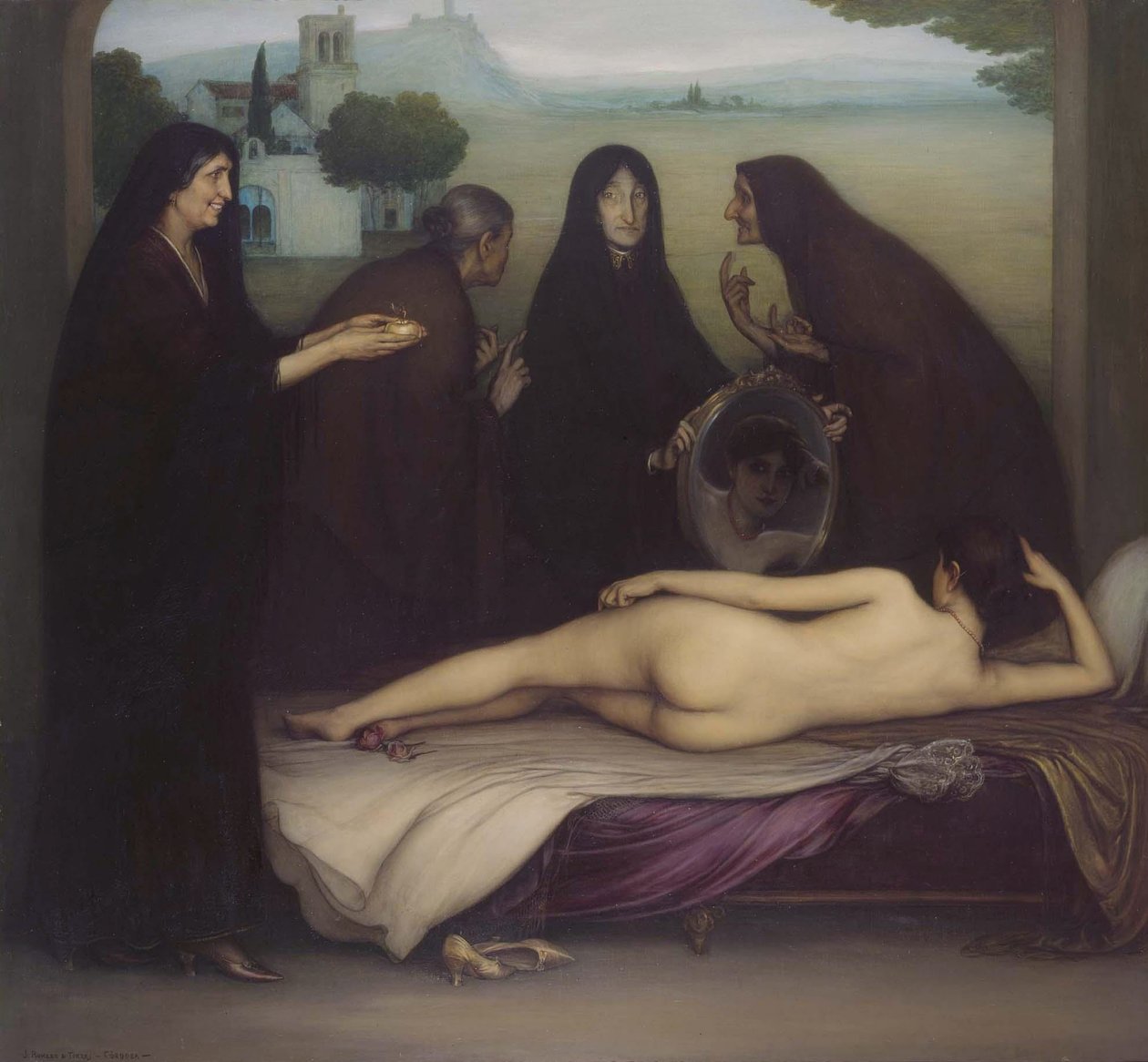 De Zonde door Julio Romero de Torres