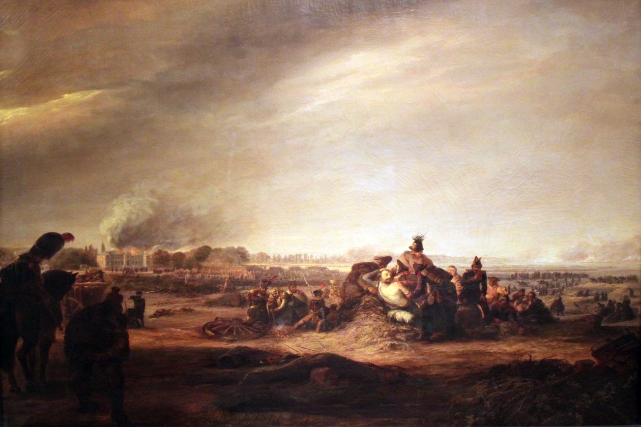 Slag bij Dresden door Julius Ferdinand Wilhelm Sattler