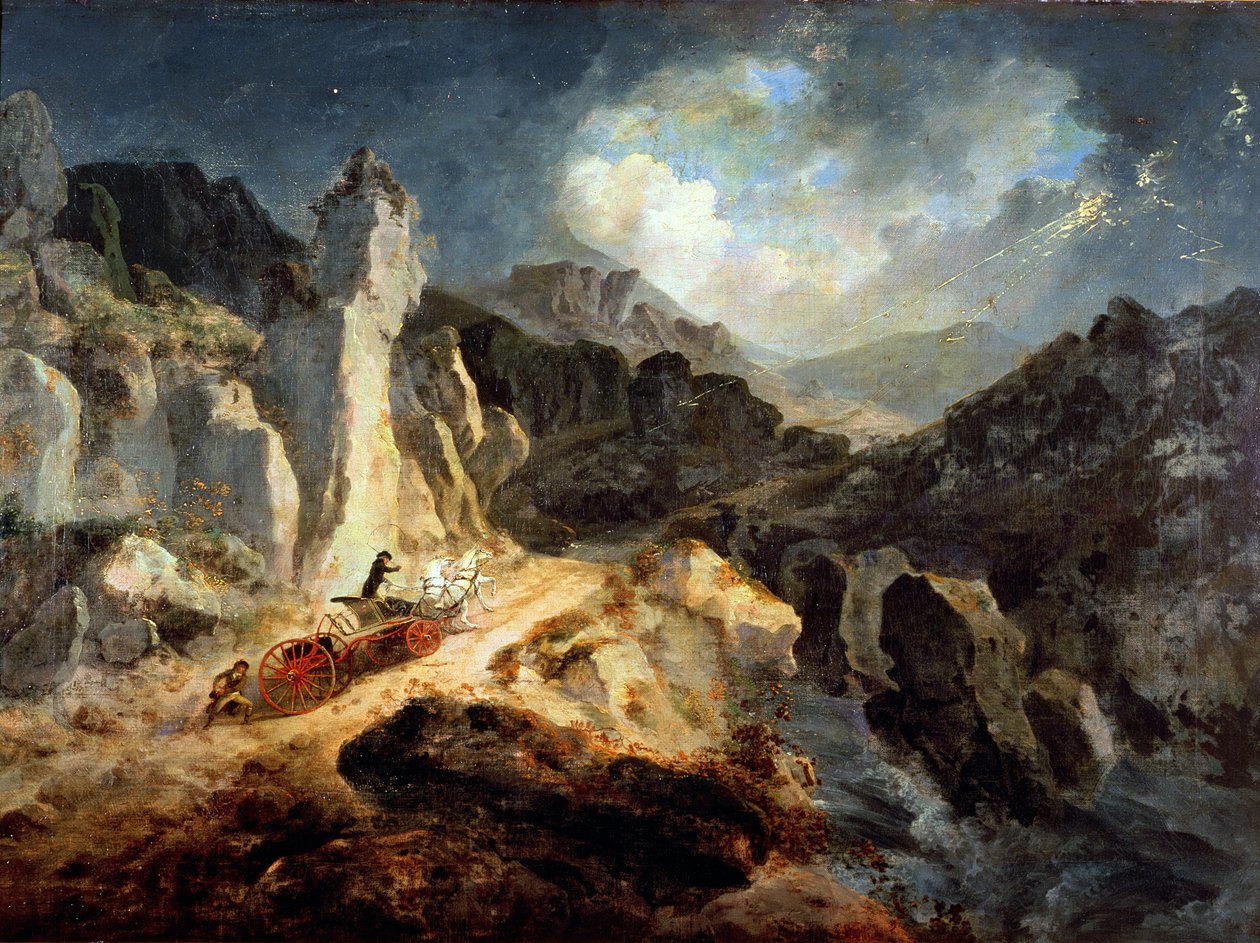 Een Phaeton in een Onweersbui door Julius Caesar Ibbetson