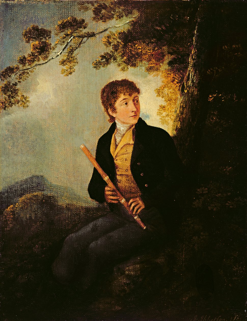 Portret van de Zoon van de Kunstenaar, J.C. Ibbetson Jr. door Julius Caesar Ibbetson