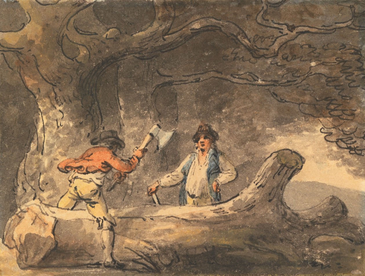 Gekwadreerd door Julius Caesar Ibbetson