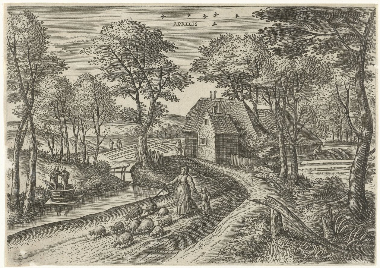 April door Julius Goltzius