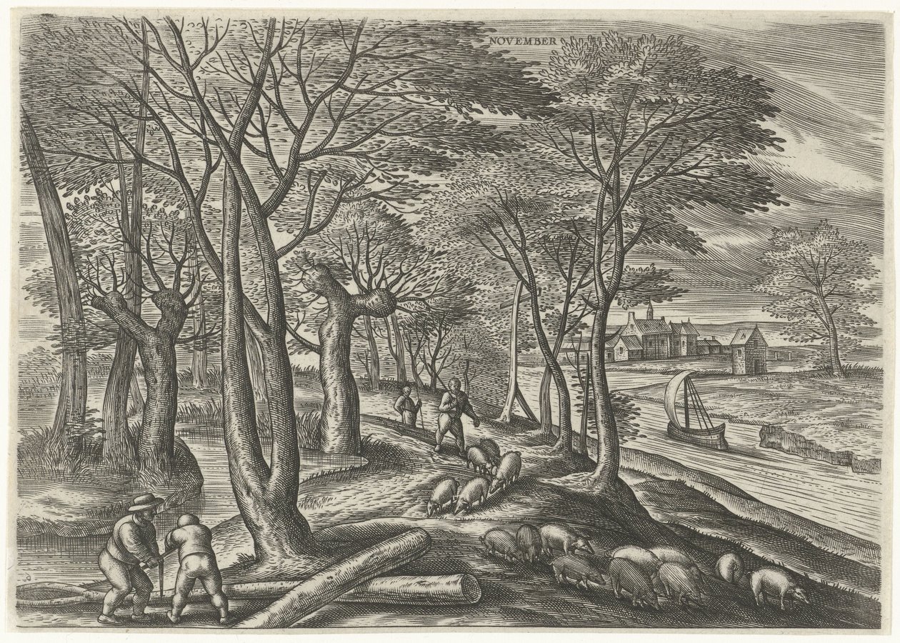 November door Julius Goltzius