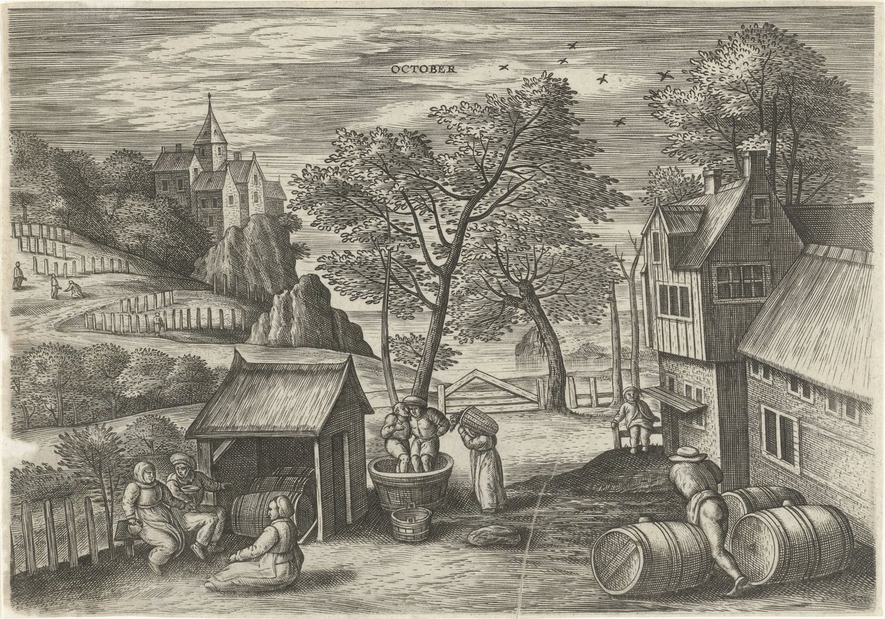 Oktober door Julius Goltzius