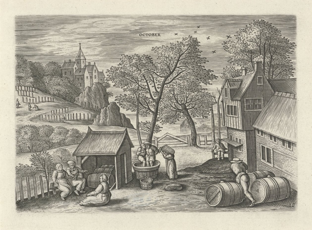 Oktober door Julius Goltzius