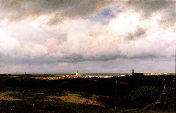 Een Kustzicht nabij Den Haag door Julius Jacobus de Sande Bakhuizen