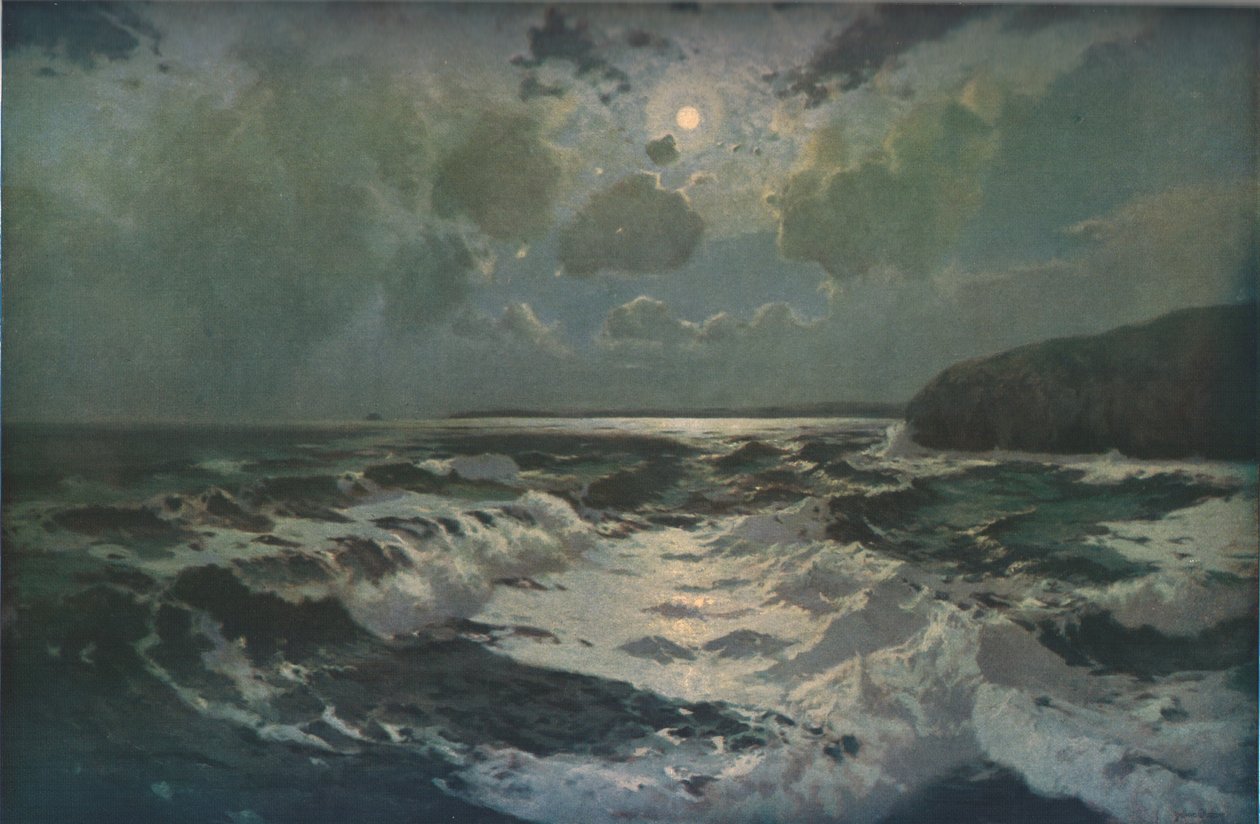 Het Rif, St Ives Bay, Cornwall, eind 19e-begin 20e eeuw, ca. 1930 door Julius Olsson