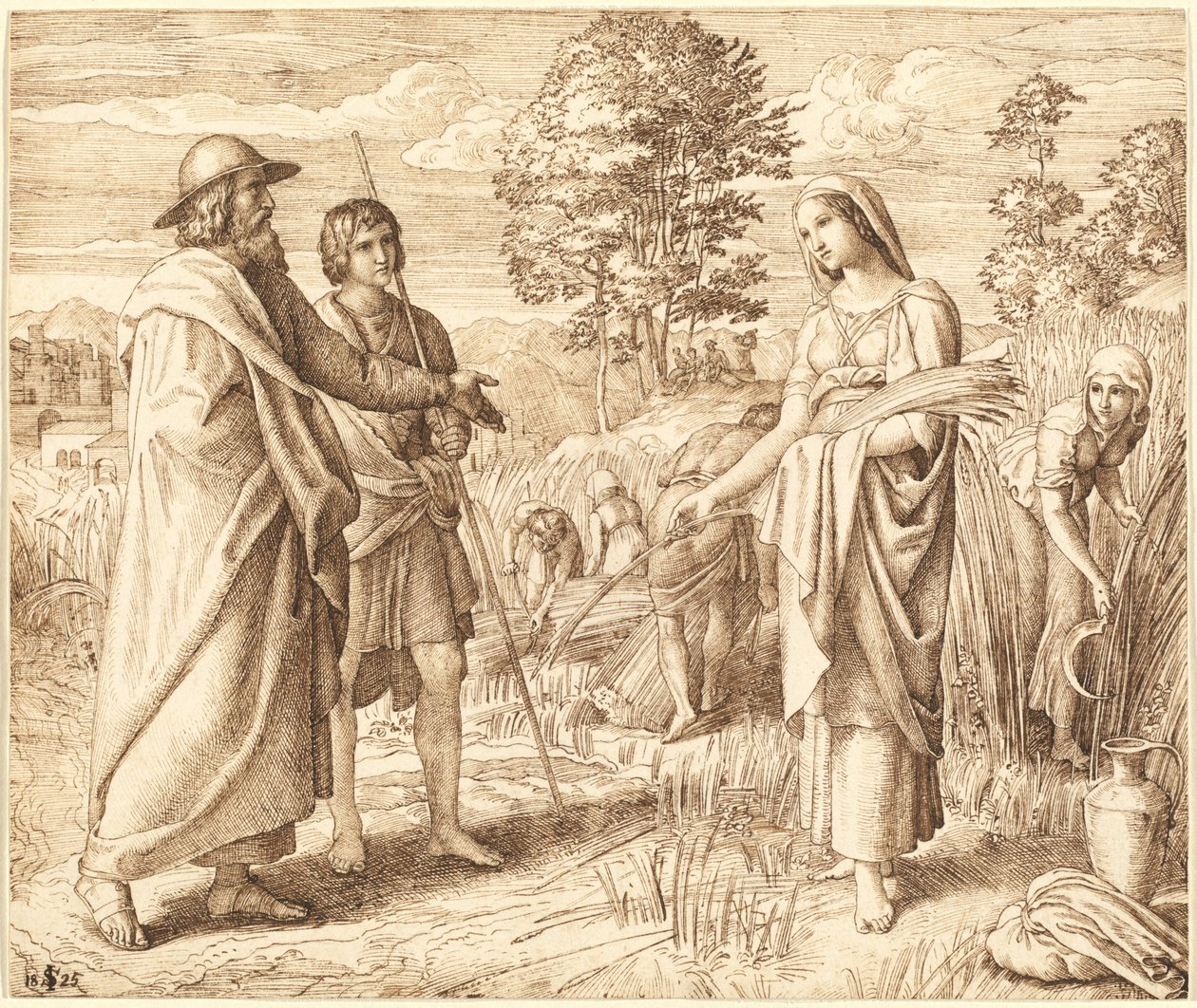 Ruth en Boas door Julius Schnorr von Carolsfeld