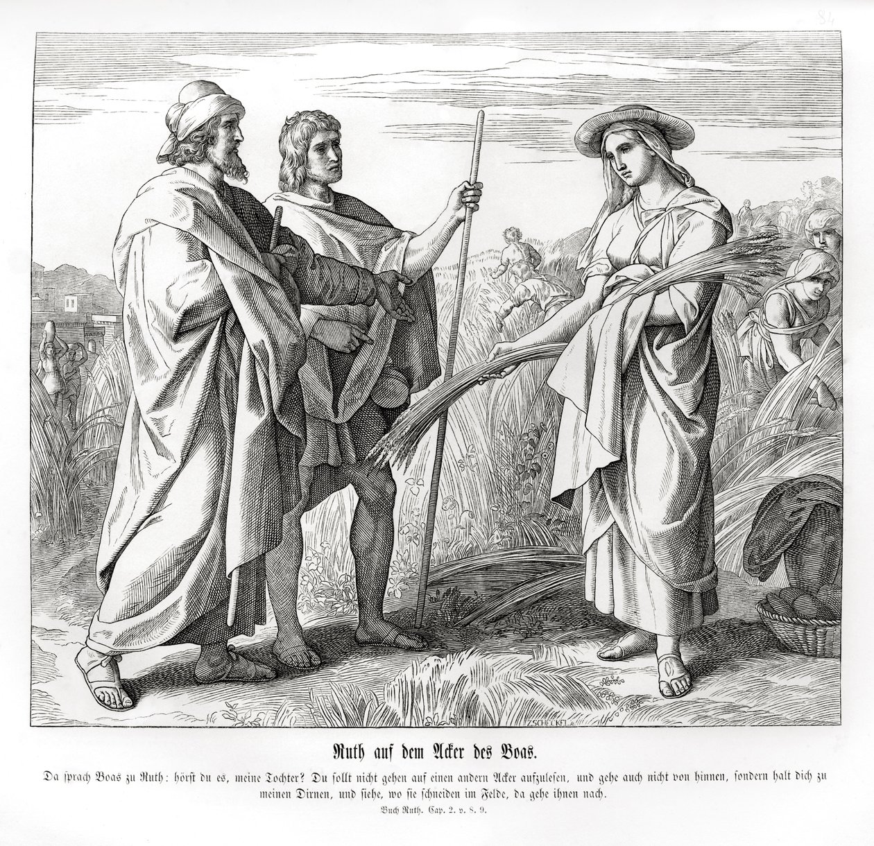 Ruth in de velden van Boaz, Ruth door Julius Schnorr von Carolsfeld