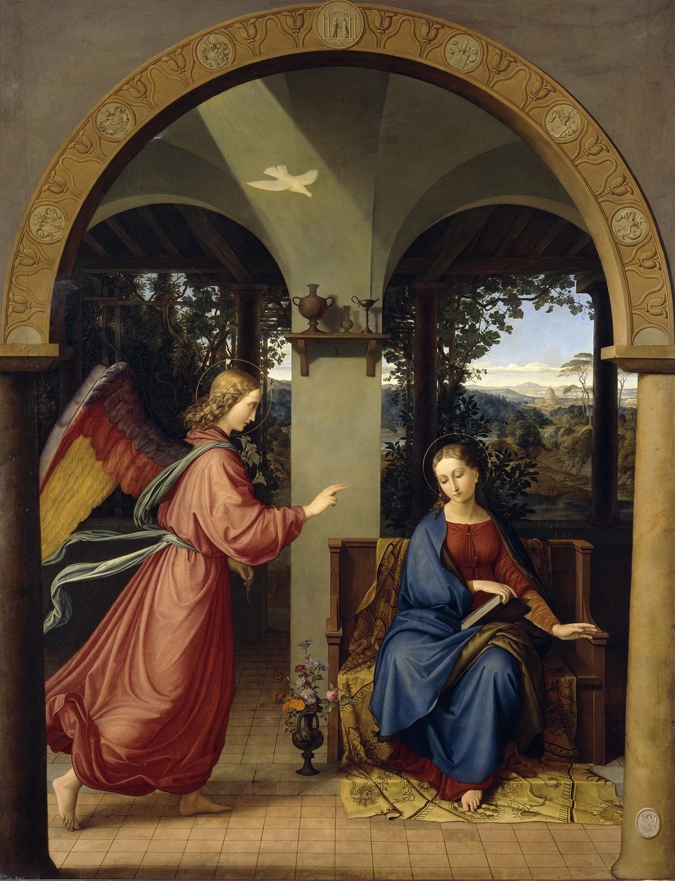 Annunciatie door Julius Schnorr von Carolsfeld