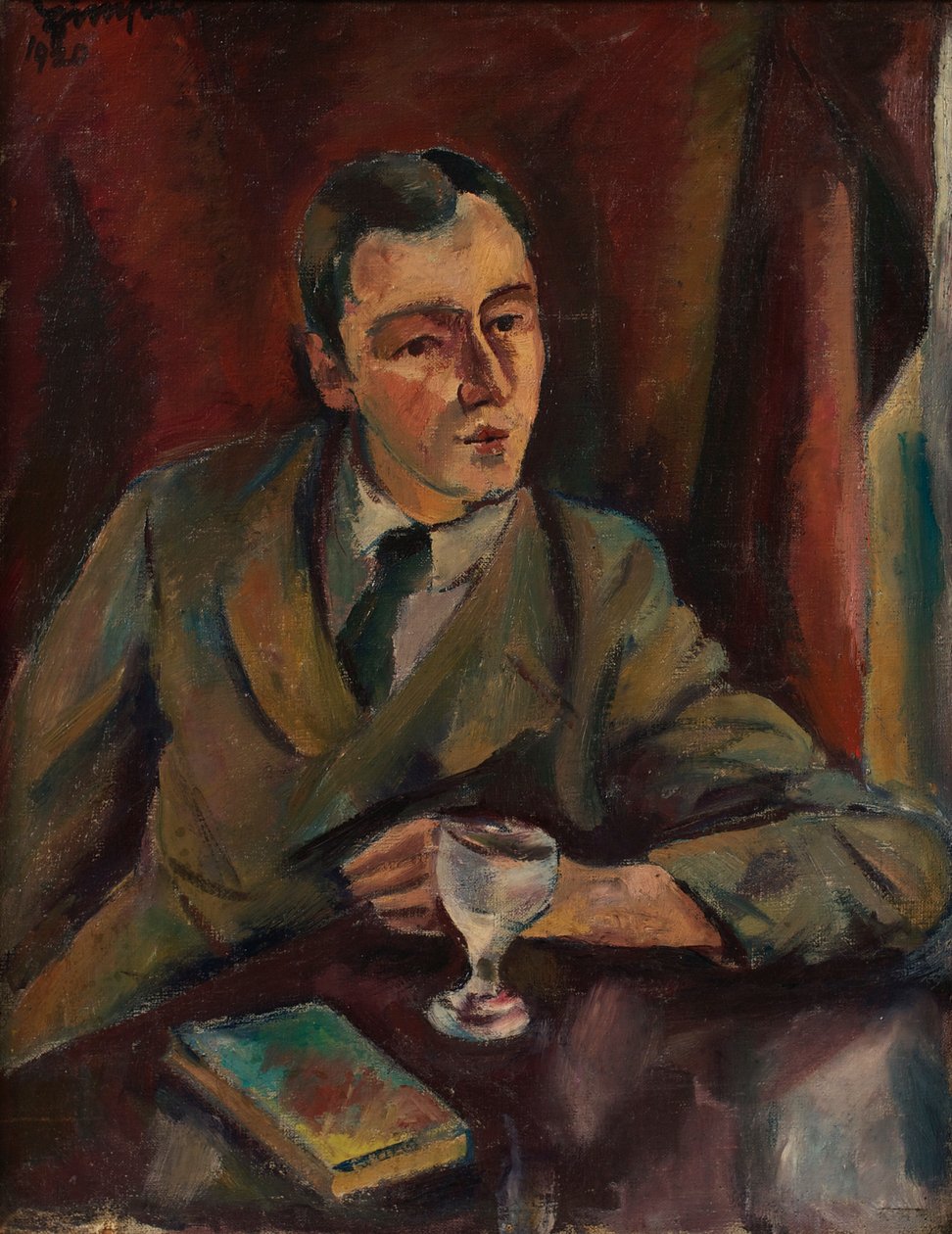 Portret van een man door Julius Zimpel jun.