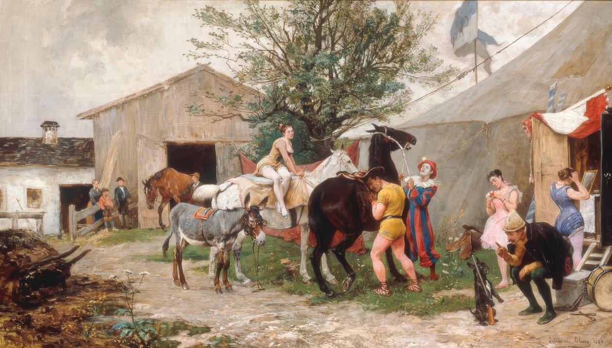Het circus door Julius von Blaas