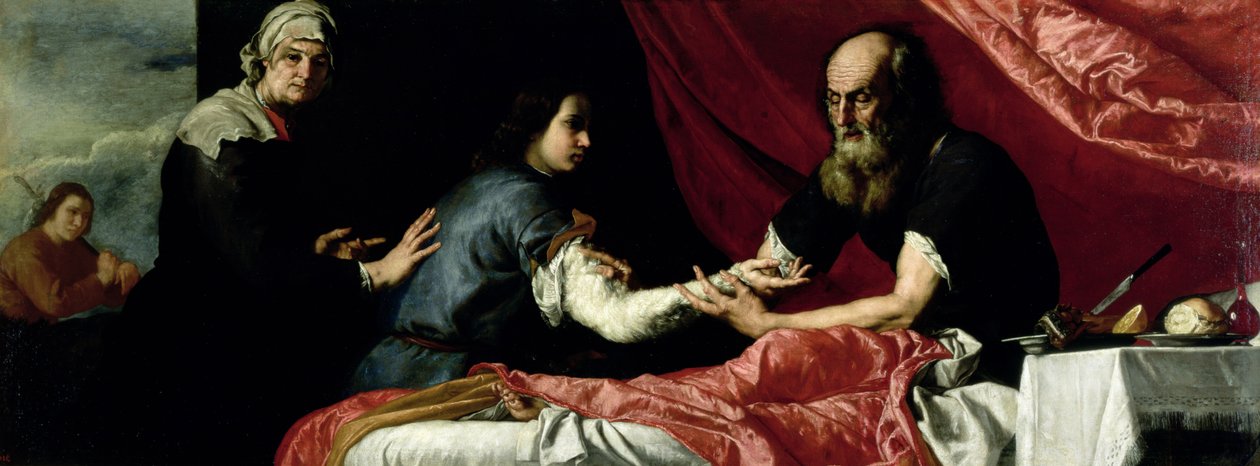 Isaak zegent Jakob door Jusepe de Ribera